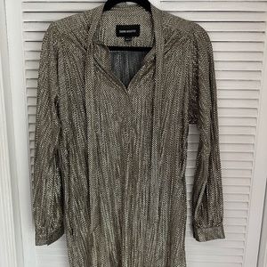 Sabina Musayev Metallic Dress Size S